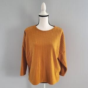 Old Navy Gold Oversized Short Soft Sweater Sz S